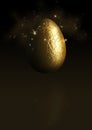 3D Chocolate Easter Egg background