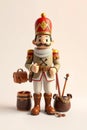 3D Christmas Nutcracker Soldier Royalty Free Stock Photo