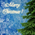 3d Christmas tree decorations background Royalty Free Stock Photo