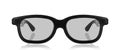 3D cinema glasses isolated on a white