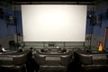 3D cinema interior Royalty Free Stock Photo