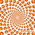 3d circular spiral of spheres background backdrop