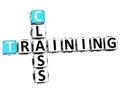 3D Class Training Crossword Royalty Free Stock Photo