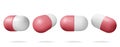 3D Classic Capsule Pills from Different Angles