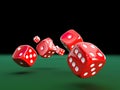 3d classic dice Royalty Free Stock Photo