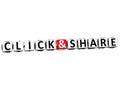 3D Click And Share Button Click Here Block Text