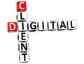 3D Client Digital Crossword Royalty Free Stock Photo