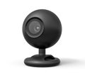 3d close-up rendering of black webcam on white background. Royalty Free Stock Photo