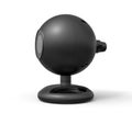 3d close-up rendering of black webcam on white background. Royalty Free Stock Photo