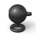 3d close-up rendering of black webcam on white background. Royalty Free Stock Photo