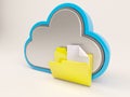 3D Cloud Drive Icon