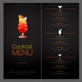 3D cocktail design. Cocktail Menu design