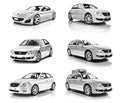 3D Collection of Luxury Silver Sports Car