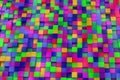 3d colored cubes background, color mosaic. Royalty Free Stock Photo