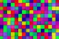 3d colored cubes background, color mosaic. Royalty Free Stock Photo