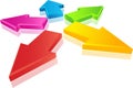 3D Colorful arrows