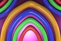 3d Colorful background, yellow, blue, green, pink, red. web banner, web background