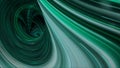 3D colorful curved abstract tunnel of green and white neon lights. Animation. Vortex background in outer space, concept Royalty Free Stock Photo