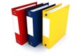 3d colorful dossiers folders Royalty Free Stock Photo