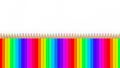 3d colorful rainbow pencils Royalty Free Stock Photo
