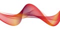 3D Colorful Sound wave line curve on white background. Element for theme technology futuristic Royalty Free Stock Photo