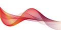 3D Colorful Sound wave line curve on white background. Element for theme technology futuristic Royalty Free Stock Photo