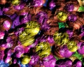 3D colourful textured spheres Royalty Free Stock Photo