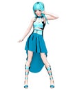 3D comics cosplay anime girl