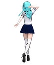 3D comics cosplay anime girl