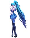 3D comics cosplay anime girl