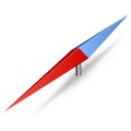 3D compass arrow