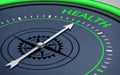 3D Compass. Health Word Royalty Free Stock Photo