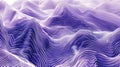 2D computationally generated line art wave form patterns, use a mono-colour palette of gradient purples based on HEX