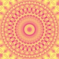 3d Computer generated beautiful Mandala pattern texture in vibrant colors.