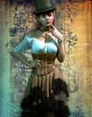 Steampunk Lady, 3d CG