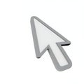3d computer mouse cursor. arrow icon. Generative AI. Royalty Free Stock Photo