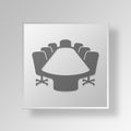 3D conference room icon Business Concept