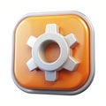 3D configuration icon isolated