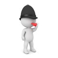 3D Constable with red whistle