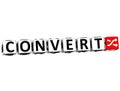 3D Convert Button Click Here Block Text