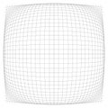 3D convex spherical, globe, orb protrude distortion, deformation on lines grid, mesh. Bulge, bloat, inflate sphere. Bulb, bump or