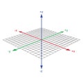 3d coordinate axis vector Royalty Free Stock Photo