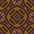 3d copper gold symmetric metallic surface pattern