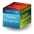 3d Corporate Roles Cube