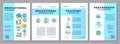 2D creative brochure with learning theories line icons