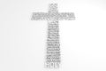 Cross With Biblical Names of JESUS CHRIST Royalty Free Stock Photo