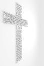 Cross With Biblical Names of JESUS CHRIST Royalty Free Stock Photo