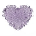 3d crystal amethyst heart Royalty Free Stock Photo