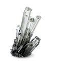 3d Crystal illustration. Isolated. Contains clipping path