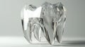 3D Crystal Tooth art illustrarion Royalty Free Stock Photo
